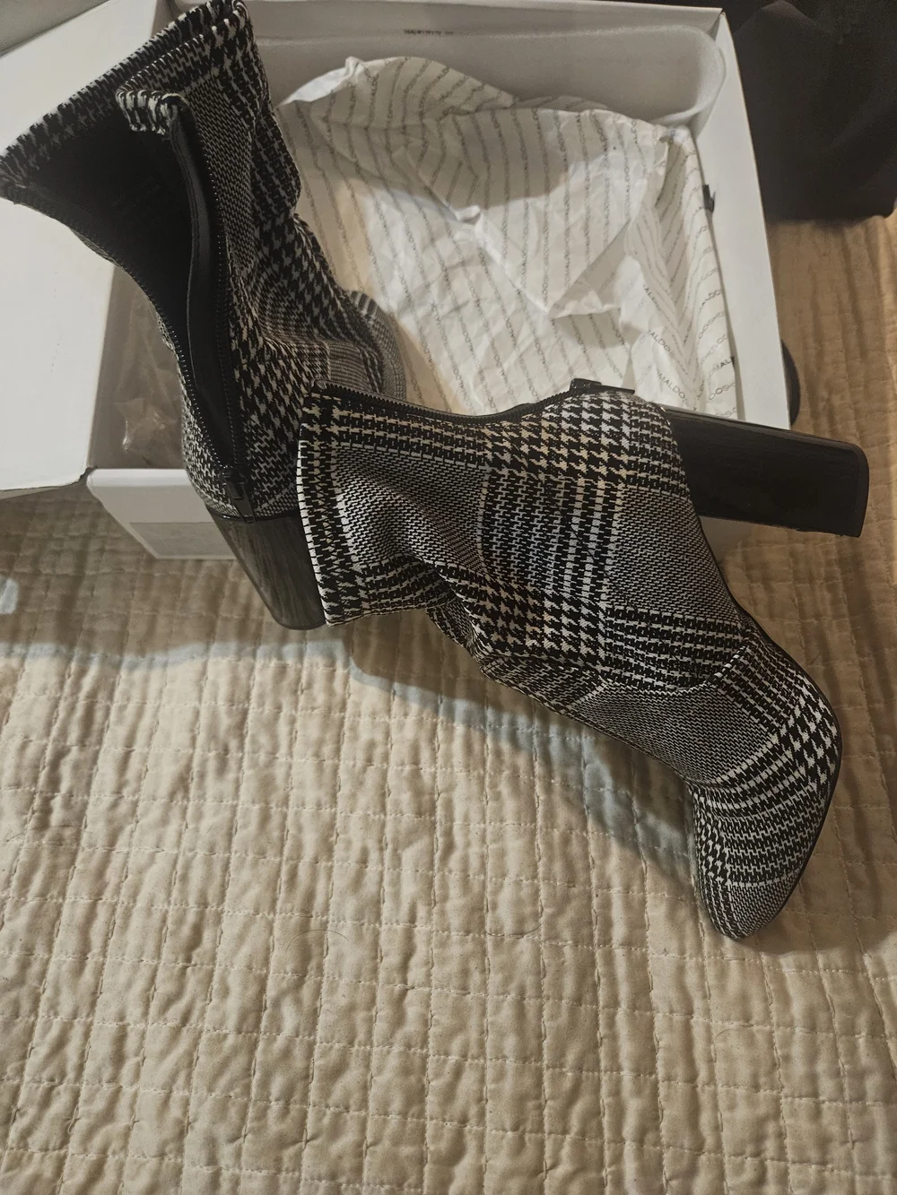 Aldo's Houndstooth Booties - Women's Fashion Boots